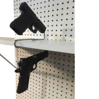 Double Handgun Shelf Mount Hanger (4 Pieces)