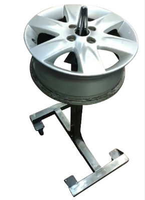 Alloy Wheel Stand Preperation And Spraying With Castors Heavy Duty 