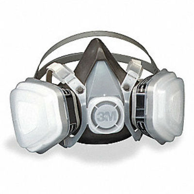3M Half Mask Respirator, Medium, Autobody, Powder Coating, Painting, Vapor Protection, Respirator Protection, OSHA
