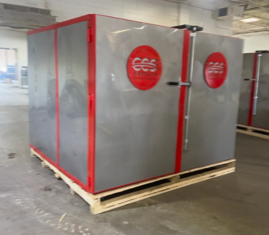 5' X 5' X 8' Gas Fired Industrial Powder Coat Curing Oven - Creative Coating Solutions