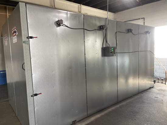5' x 6' x 12' Gas Industrial Powder Coat Curing Oven 