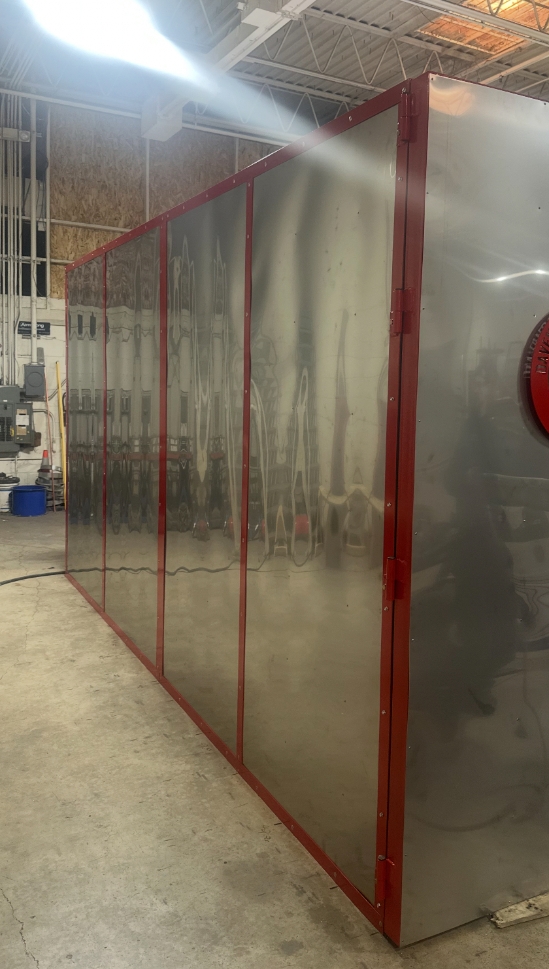 6' X 6' X 6' Gas Fired Industrial Powder Coat Curing Oven - Creative Coating Solutions