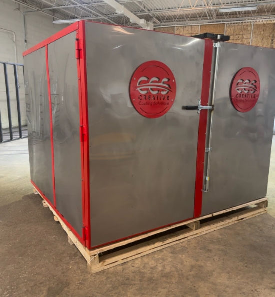 6' X 6' X 6' Gas Fired Industrial Powder Coat Curing Oven - Creative Coating Solutions