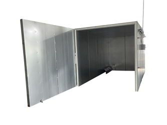 8 X 8 X 30 Gas Industrial Powder Coat Curing Oven 