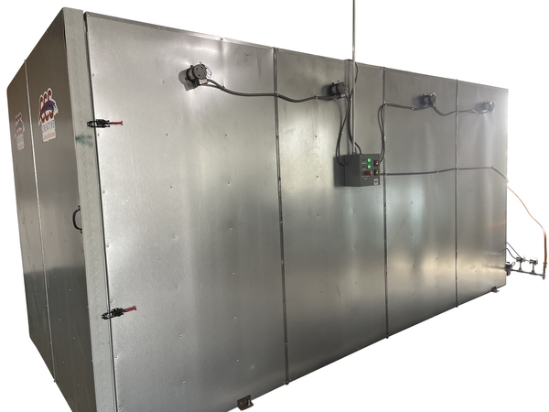 8' x 8' x15' Economy Gas Fired Powder Coat Curing Oven - Creative Coating Solutions