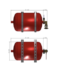 CFP 3375LPBH Fire Suppression System with Pressure Switch - Creative Coating Solutions