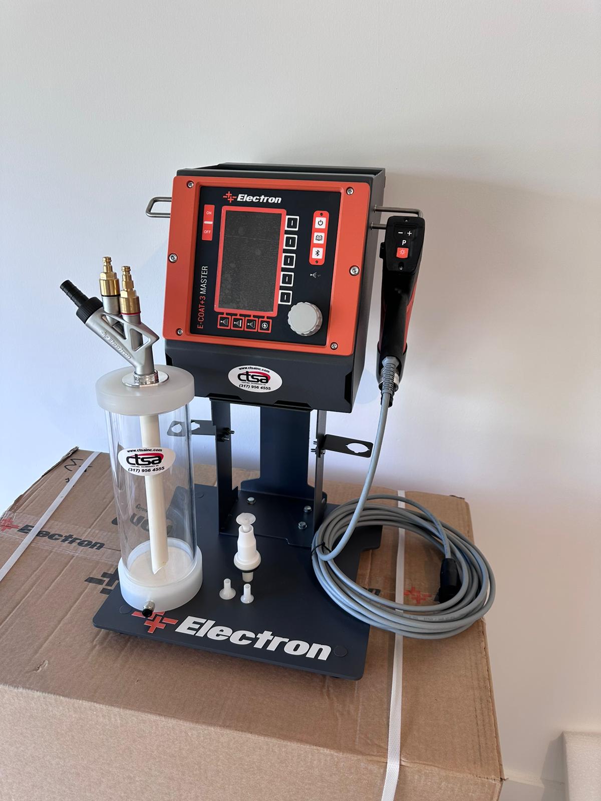 Electron E-COAT+3 Pro B bare kit combo with desktop mount frame and mini hopper