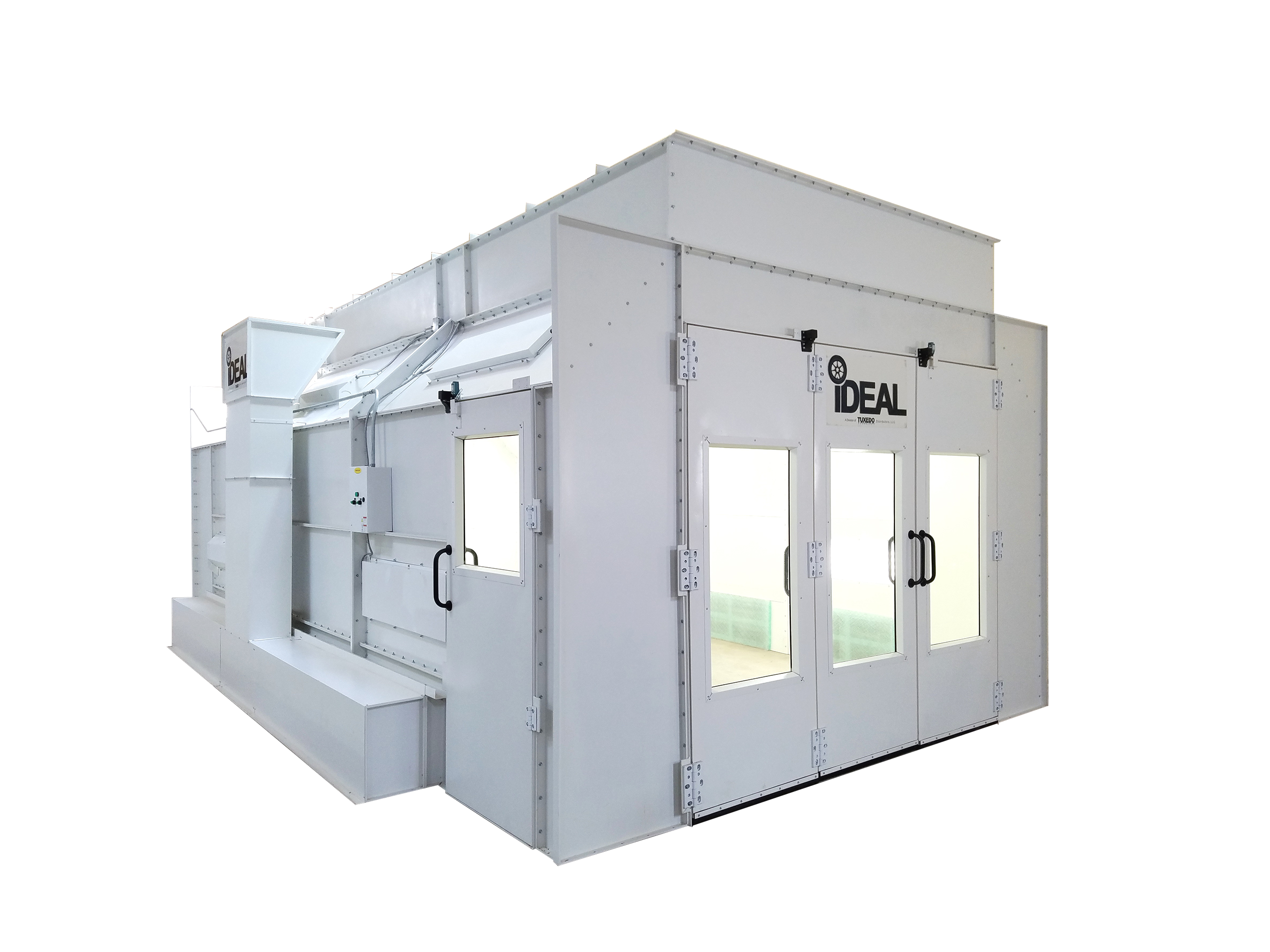 Commercial Side Downdraft Paint Booth 26L x 14W x 9H (1 Phase / 3 Phase) | Creative Coating Solutions