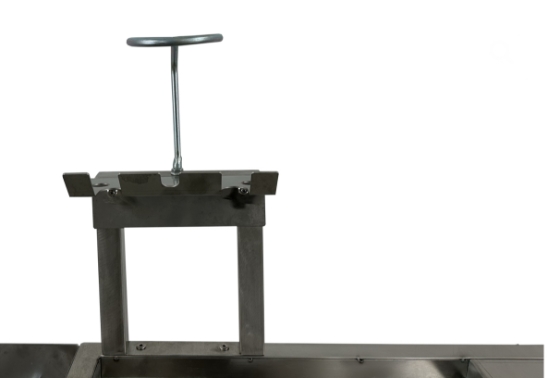 Paint storage mixing table and dispenser stainless steel with spray gun holders and casters