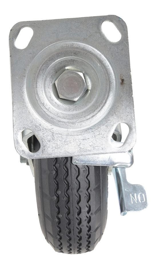 Pneumatic swivel with brake caster 8 inch diameter 3 inch width 250 lb capacity