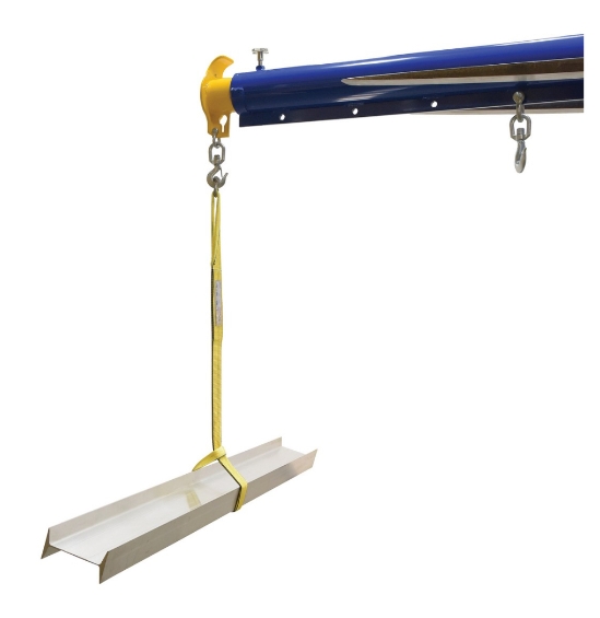 Polyester lifting web sling 3 inch x 8 foot double ply yellow ANSI rated