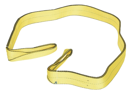 Polyester lifting web sling 3 inch x 8 foot double ply yellow ANSI rated