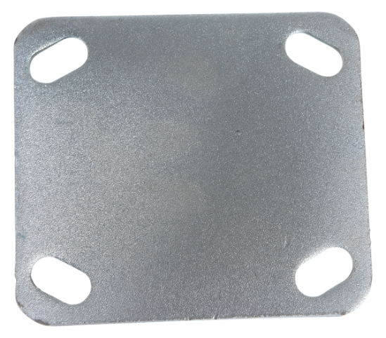 Rubber rigid caster 4 inch diameter 2 inch width 551 lb capacity dark gray non-marking