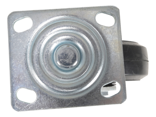 Rubber swivel caster 5 inch diameter 2 inch width 440 lb capacity aluminum core