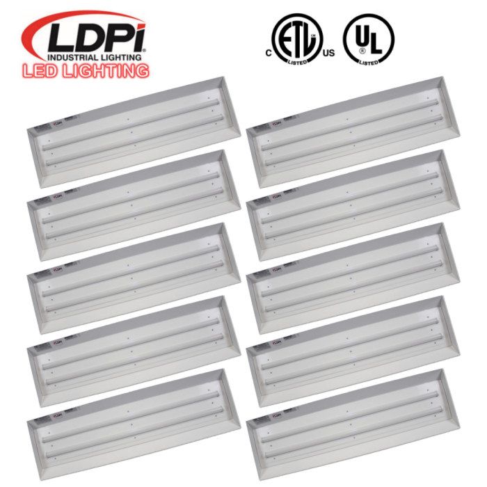 LED lighting upgrade kit for side downdraft and semi downdraft paint spray booths