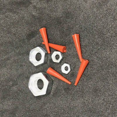 STP101XL Tapered Silicone Plug for High-Temp Masking & Powder Coating - STP101XL 