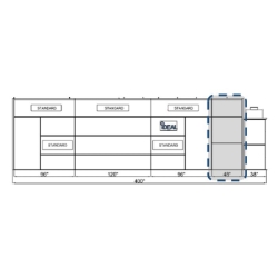 Semi downdraft and side downdraft paint booth 48 inch extension panel kit