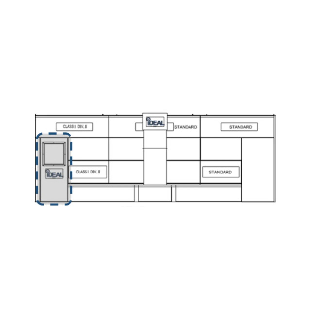 Semi downdraft and side downdraft paint booth personnel side door kit with viewing window