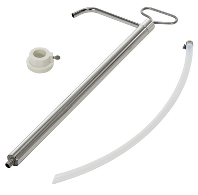 Stainless steel piston pail pump 1 inch bung 5 gallon pail chemical transfer pump