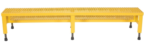 Steel adjustable step mate stand 2 step 500 lb capacity serrated surface