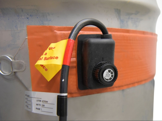 Steel drum heater band-style for 55 gallon drums thermostat controlled
