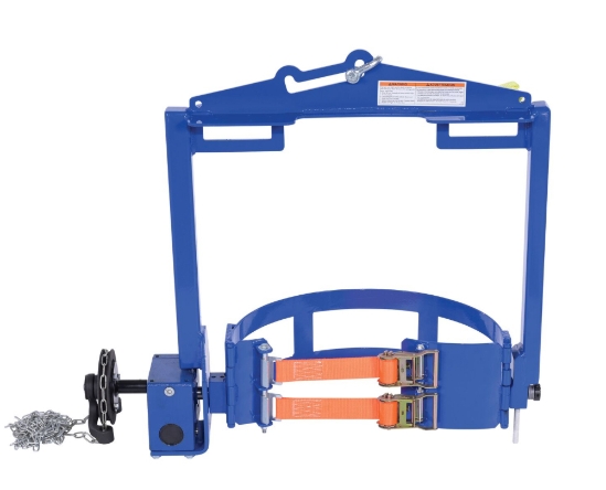 Steel Hoist-Mounted Drum Carrier/Rotator | 55 Gal, 2000 Lb - Creative Coating Solutions