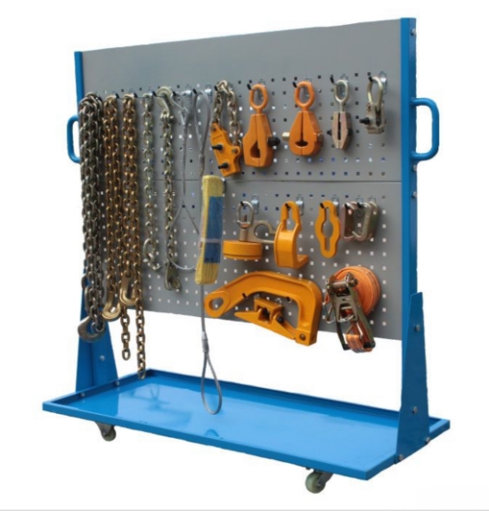 Tool board with 20-piece clamp and tool kit for FR-55 frame rack mobile storage board