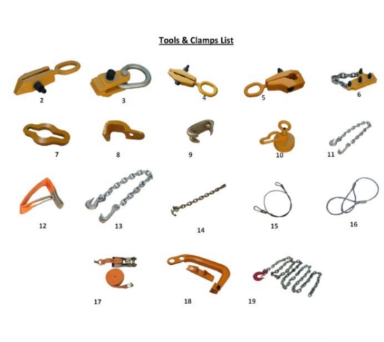 Tool board with 20-piece clamp and tool kit for FR-55 frame rack mobile storage board