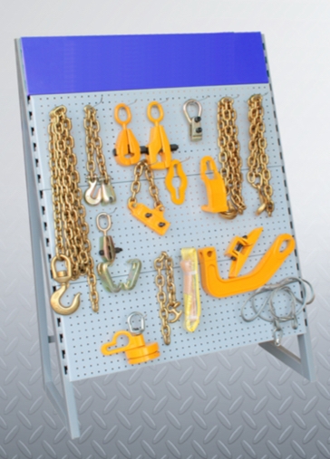 Tool board with 20-piece clamp and tool kit for FR-55 frame rack mobile storage board