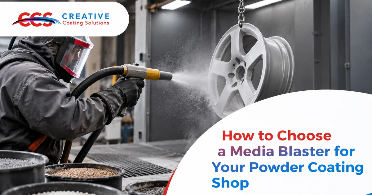 Creative Coating Solutions guide to choosing the right media blaster for powder coating surface prep