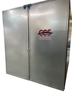 5 x 5 x 7 Gas Industrial Powder Coat Curing Oven 