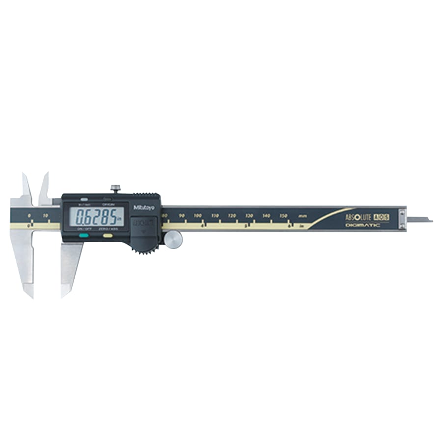 Mitutoyo digimatic caliper 0 to 6 inch stainless steel LCD series 500 with thumb roller