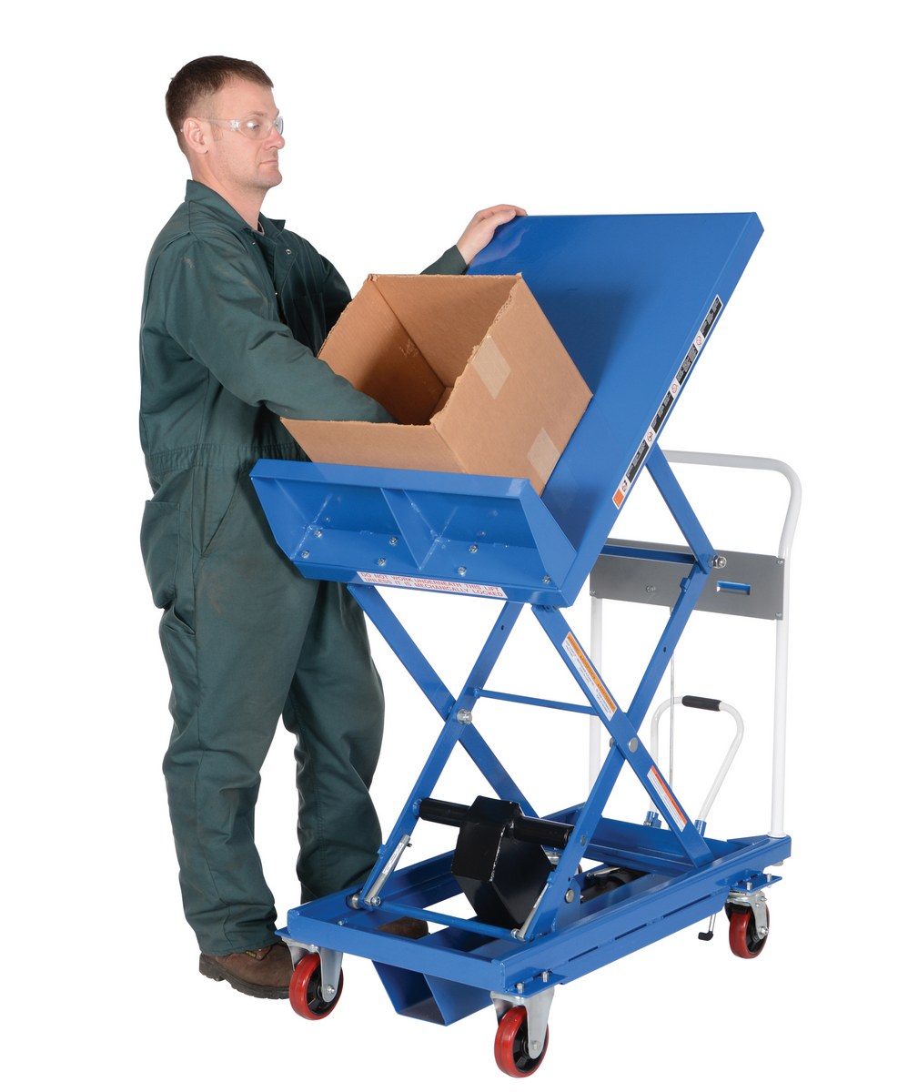 Steel Lift and Tilt Cart with Sequence Select 24 In. x 36 In. 600 Lb. Capacity - Creative Coating Solutions