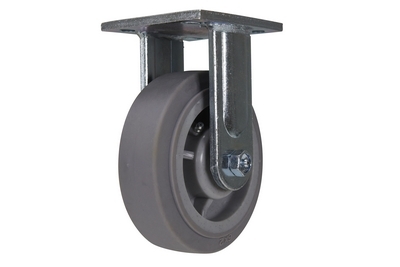 Duratek thermoplastic rubber rigid caster 6 inch diameter 2 inch width 600 lb capacity