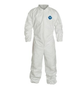 Tyvek Full-Cut Clean room Coverall - Large  (Case Of 25)