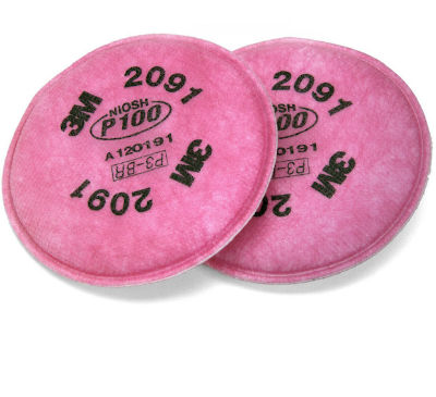 3M 2091 P100 Replacement Respirator Cartridge (2-Pack)