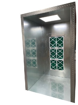 5'×5'×6' Economy Powder Coat Spray Enclosure - Professional Spray Booth