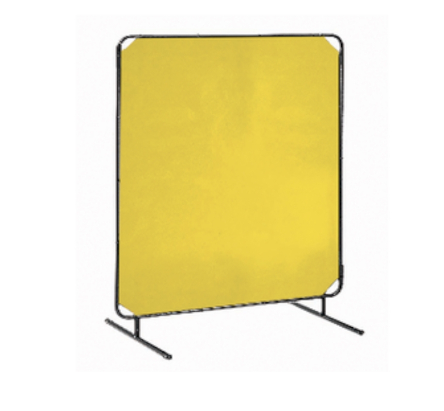 6x8 Yellow Vinyl Welding Curtain - Flame Retardant | Creative Coating Solutions