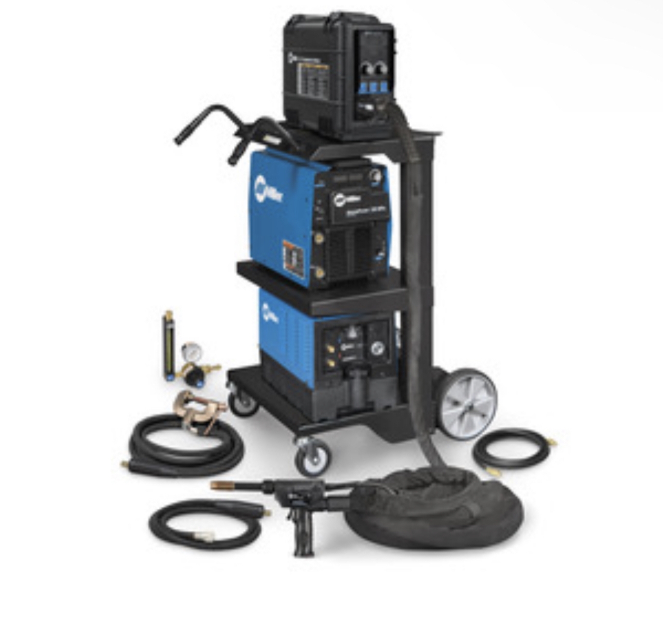 Miller AlumaFeed 350 MIGRunner with 25 ft XR Pistol Pro water cooled gun