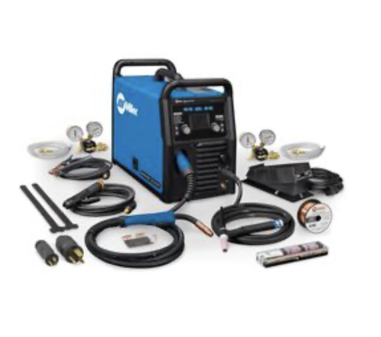 Miller Multimatic 220 AC DC multi-process welder with MIG TIG stick flux core capability