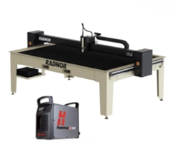 RADNOR 4’ x 8’ Plasma Cutting Table With Hypertherm Powermax65  Sync and FlashCut CNC Software