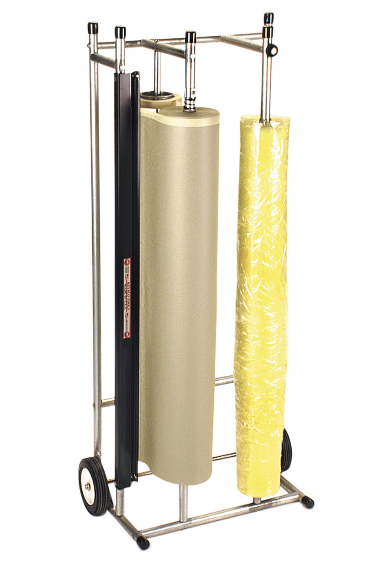 Vertical masking stand single roll with cutter bar freestanding steel frame for paint prep