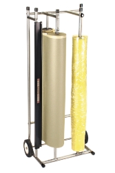 Vertical masking stand single roll with cutter bar freestanding steel frame for paint prep