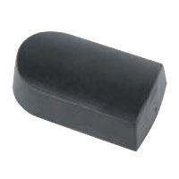 Large rubber dolly for autobody panel work soft backing surface for controlled shaping