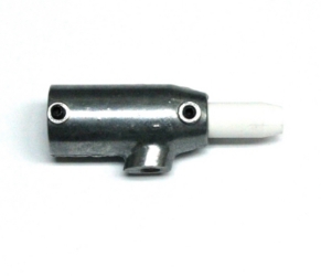 Siphon head with nozzle and air jet for spot blaster replacement part