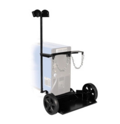 Miller dual EZ-Change cylinder rack for Millermatic 252 with elevated cable storage