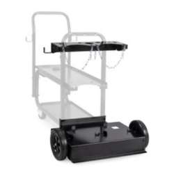 Miller Millermatic Multimatic Diversion welding cart with 8 inch poly rubber wheels