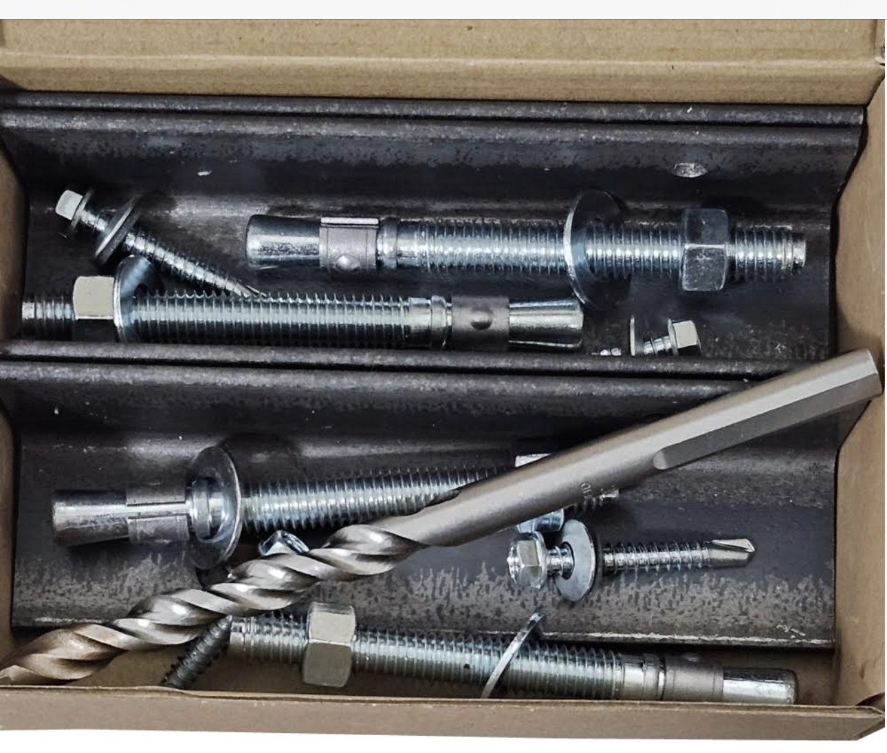 Oven concrete anchoring kit for securing powder coating curing ovens to floor
