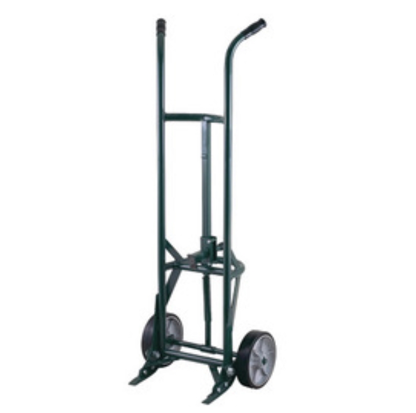 Harper Series 78 Drum King Truck 1200 lb capacity 10 inch rubber wheels spring loaded swing axle