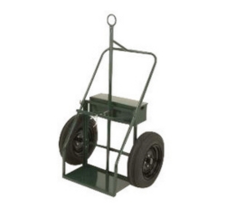 Harper Series 900 heavy duty dual cylinder cart with 21 inch pneumatic wheels and fire barrier